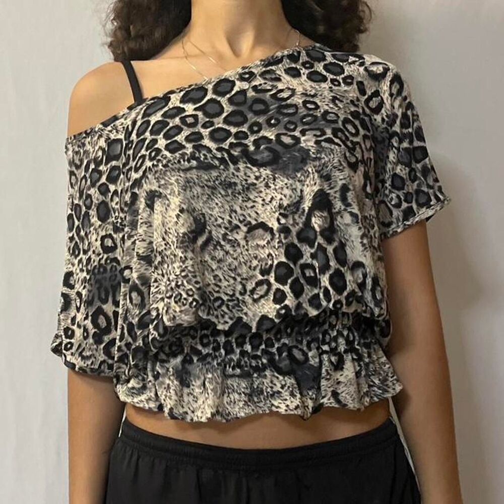 Unbranded Women's Black and White Blouse